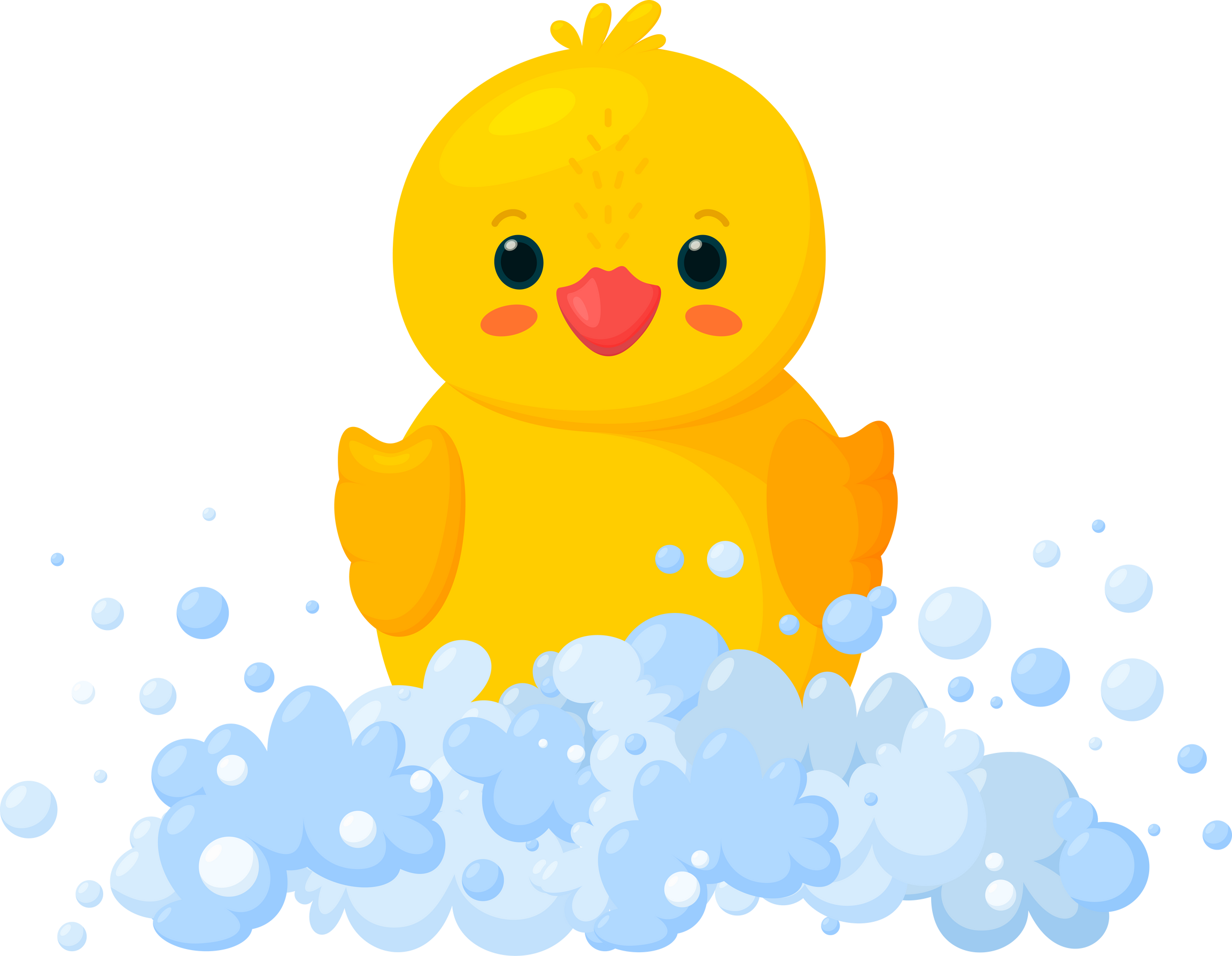 Rubber Duck Cartoon Illustration