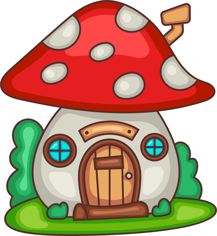 Fantasy Mushroom House Design Element