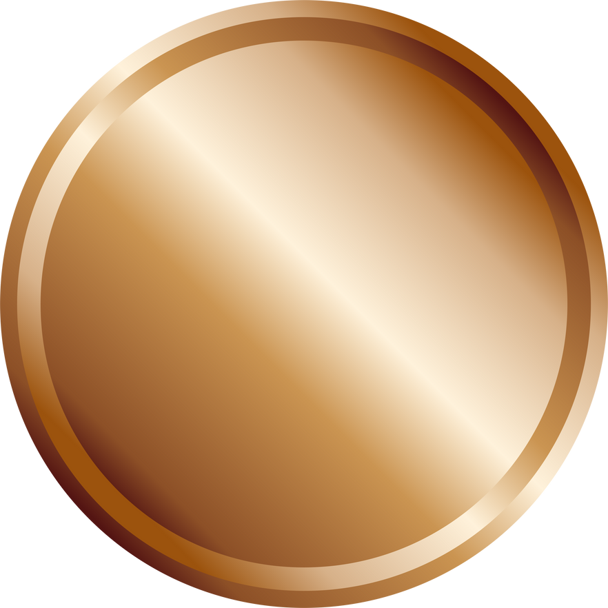 copper circle PNG transparent